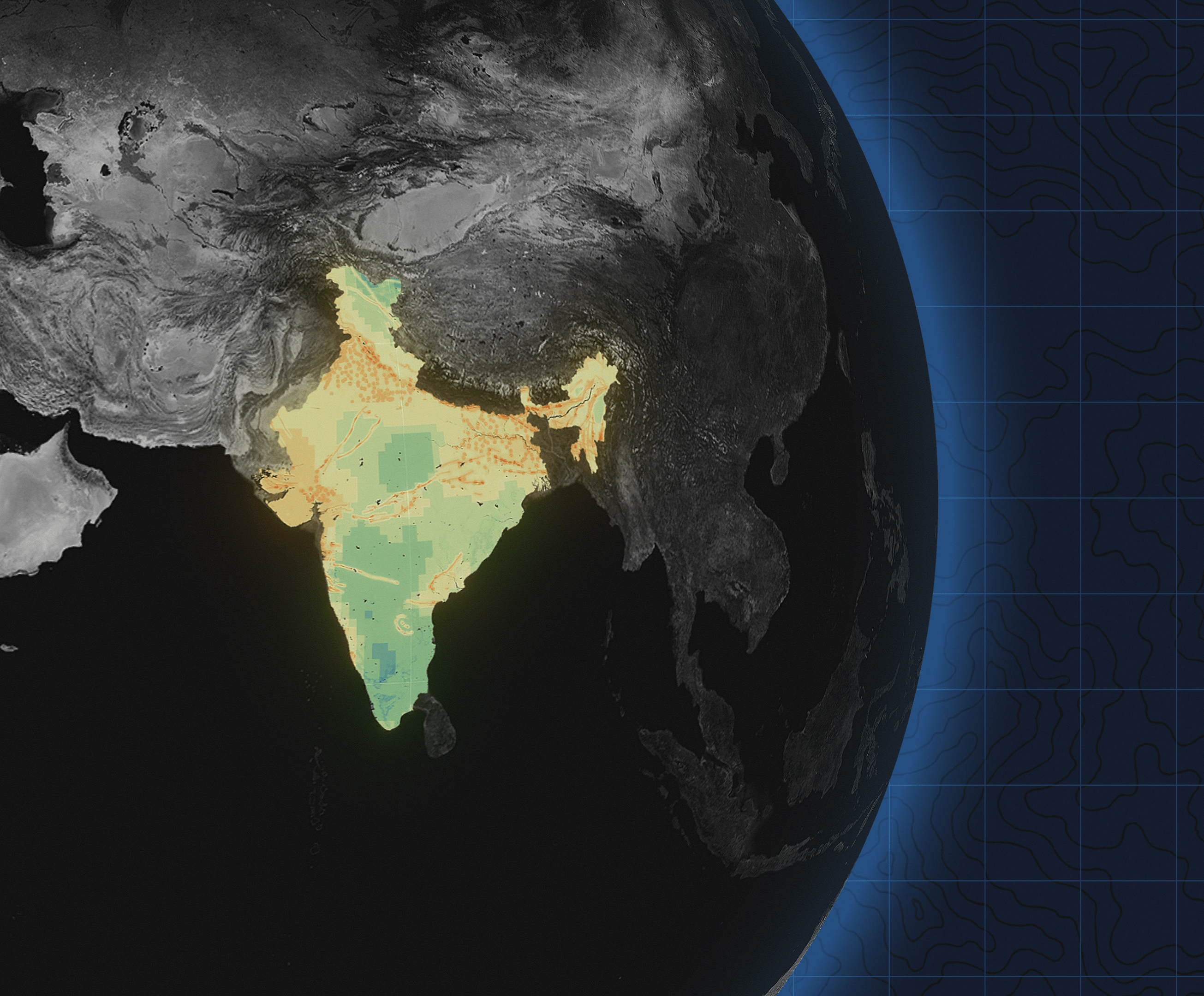 India GeoMap Press Image